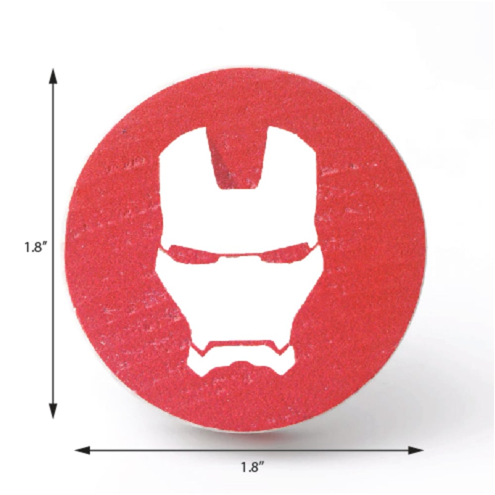 Handmade Pine Wood Ironman Superhero Furniture Knob